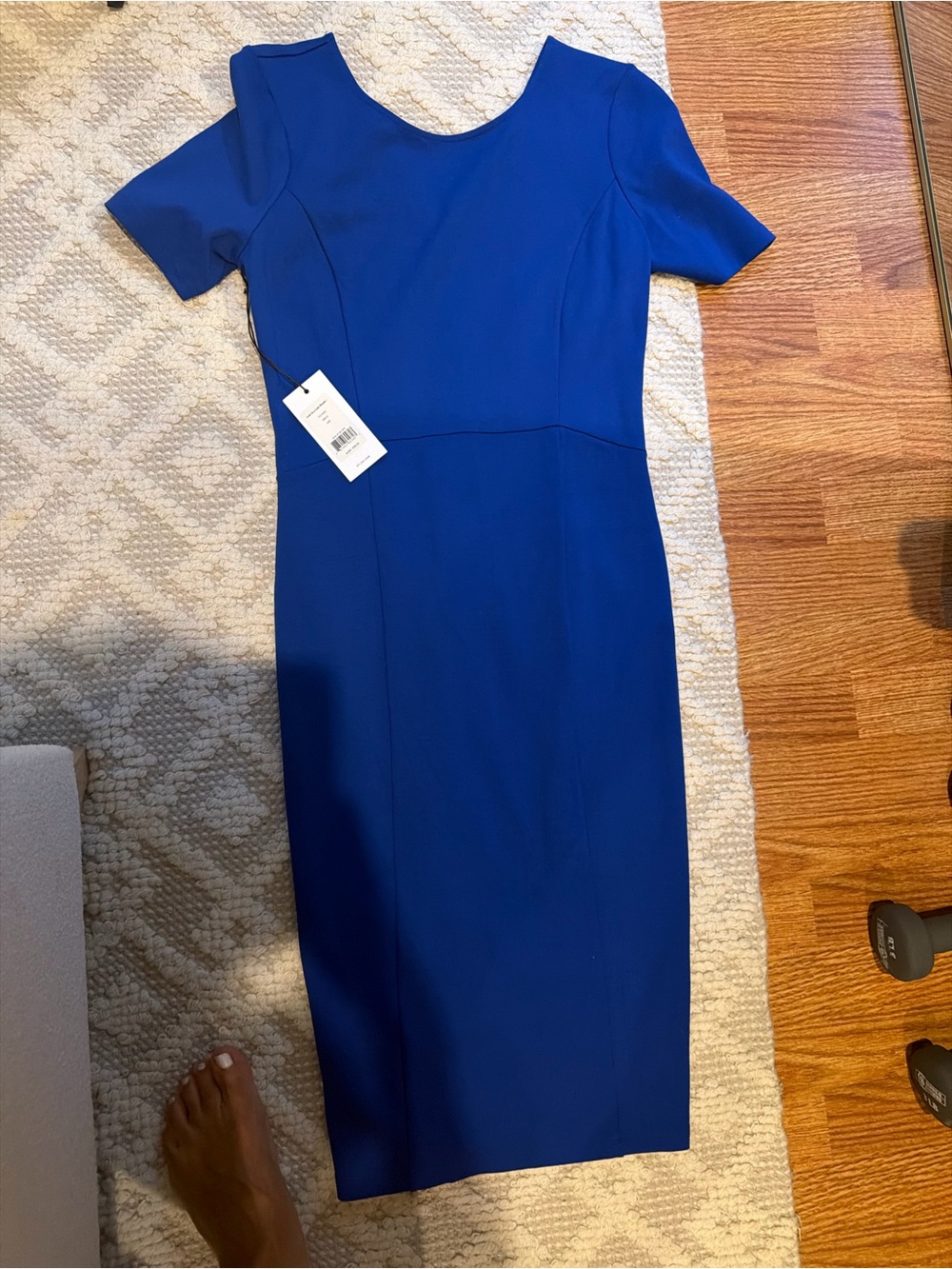 ALI & JAY Royal Blue Short-Sleeve Sheath Dress